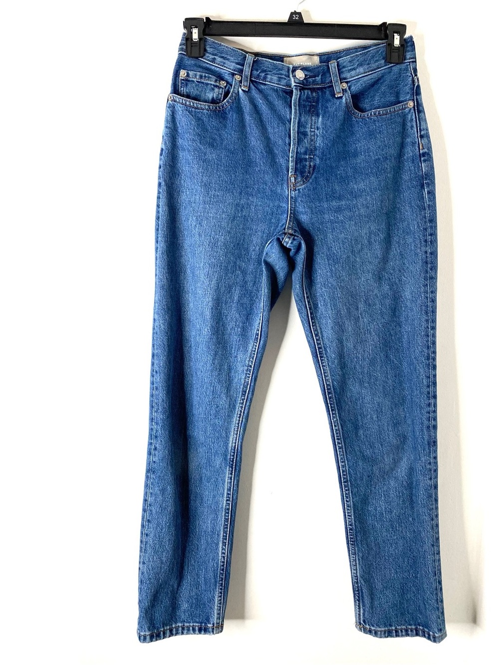 Everlane The High Rise Cheeky Straight Jean 100% Cotton Five-Pocket Denim
